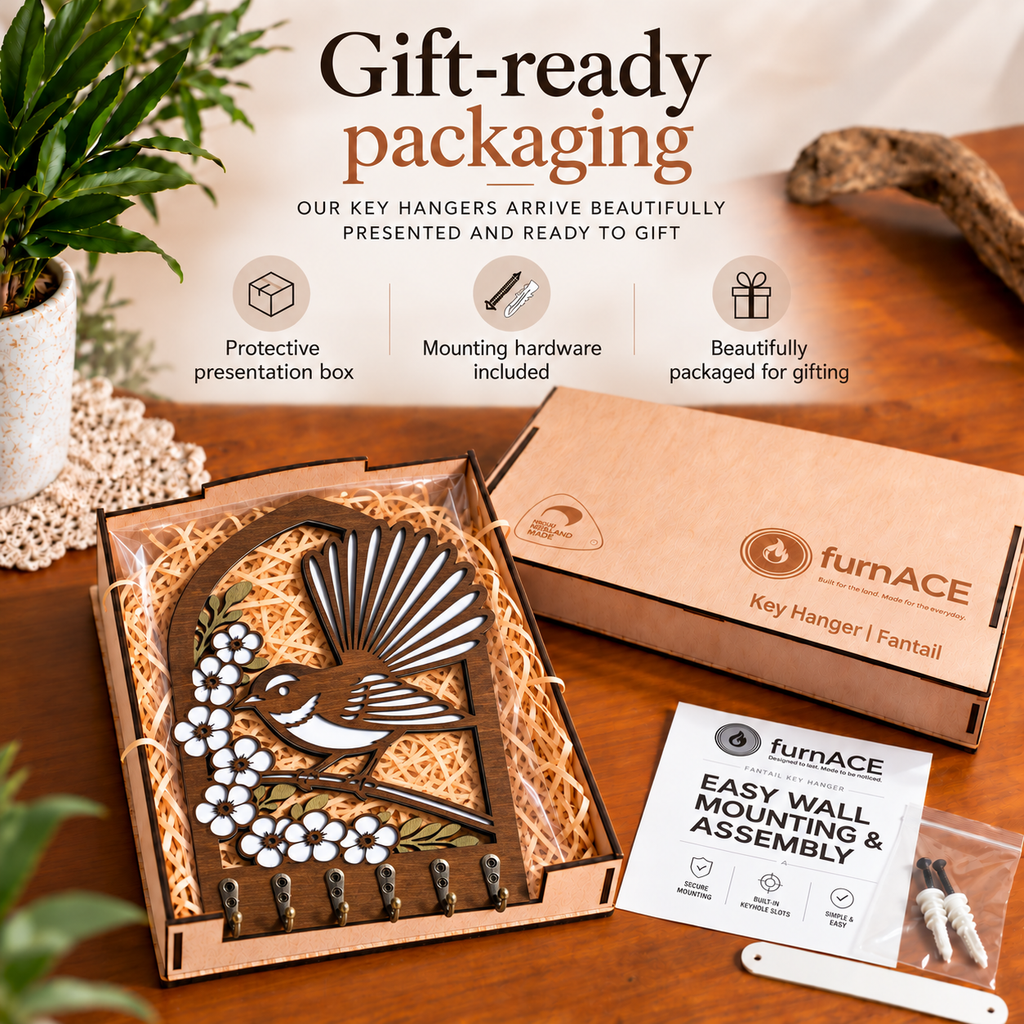 Fantail Timber Key Holder