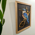 Kōtare Kingfisher – Premium Layered Wall Art | A3