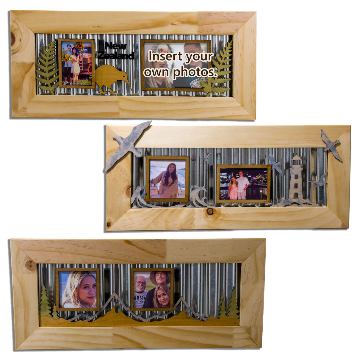 Portrait Corrugated Iron Photo Frame