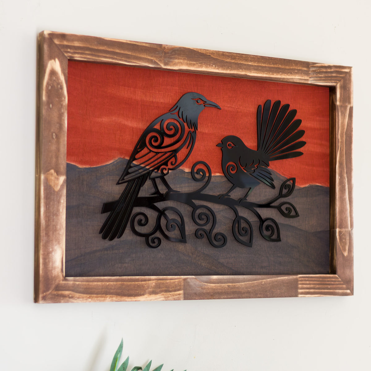 Tūī & Fantail | Twilight Wall Art
