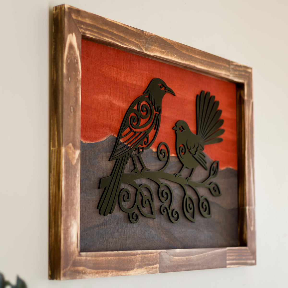 Tūī & Fantail | Twilight Wall Art