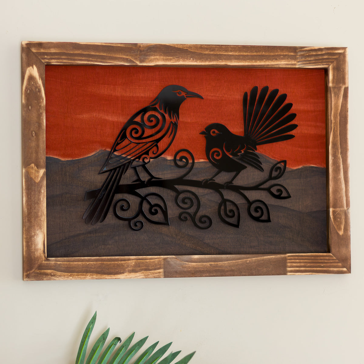 Tūī & Fantail | Twilight Wall Art