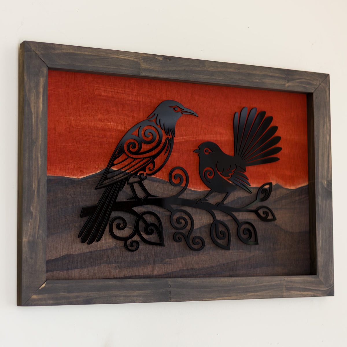 Tūī & Fantail | Twilight Wall Art