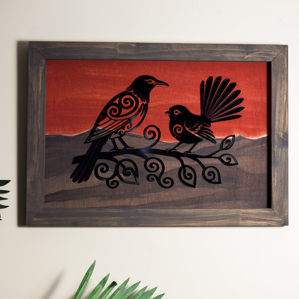 Tūī & Fantail | Twilight Wall Art