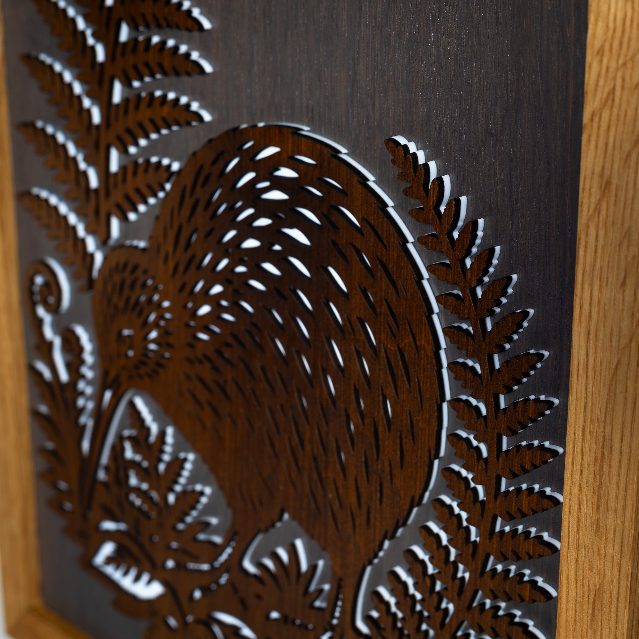 Kiwi – A3 Signature Wall Art (Oak or Walnut)