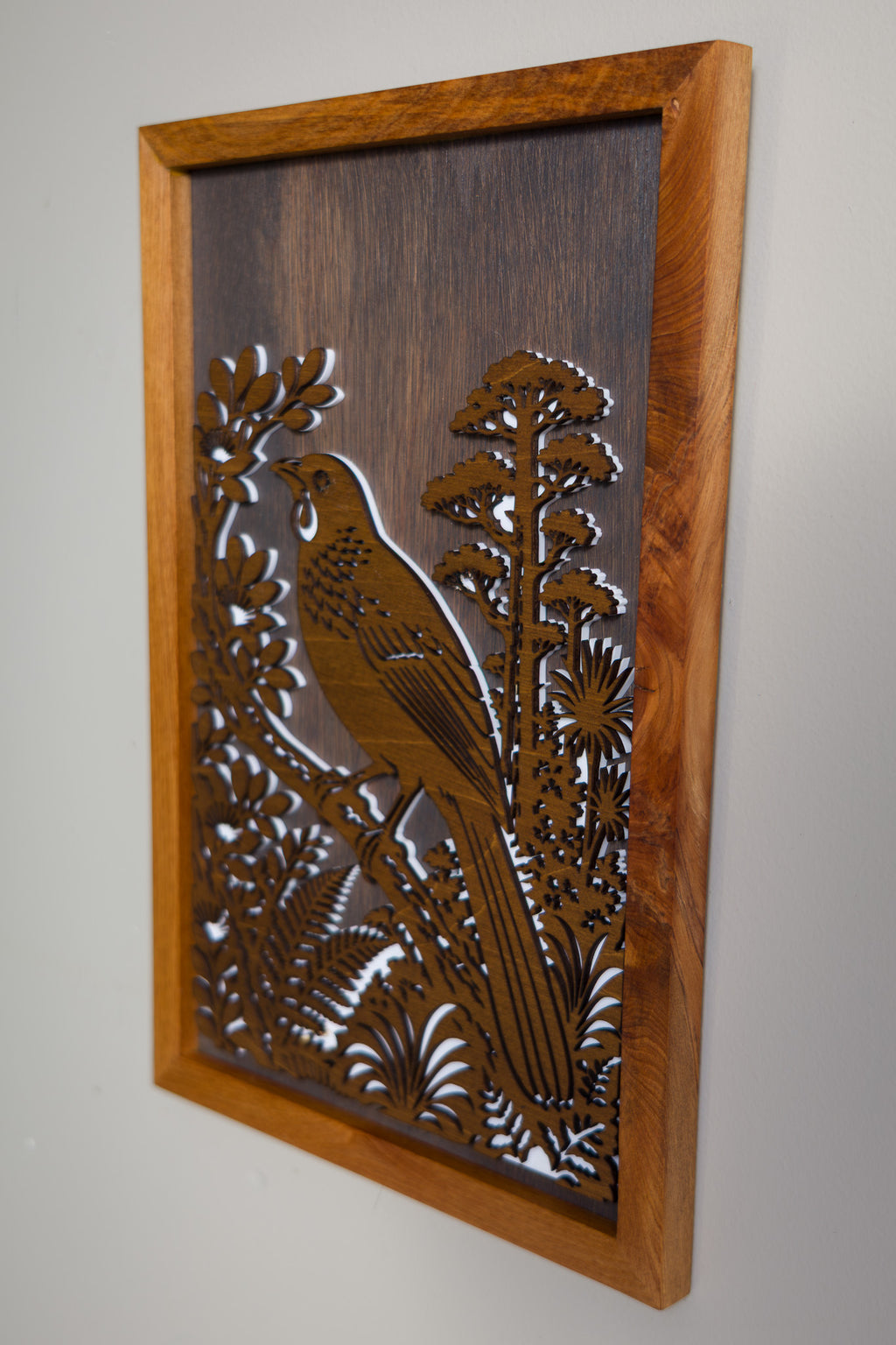 North Island Kōkako - 3-Layer Framed Wall Art