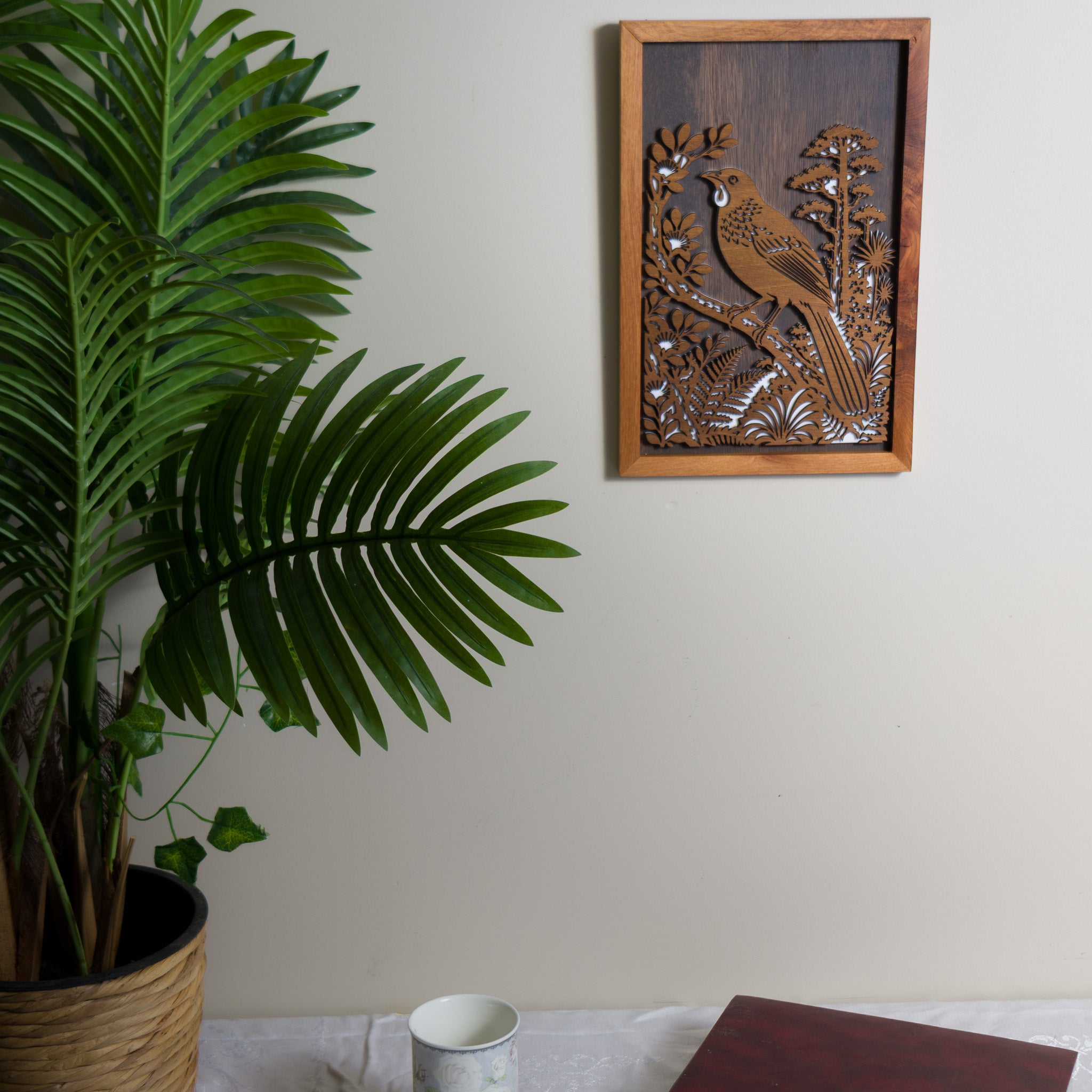 North Island Kōkako - 3-Layer Framed Wall Art