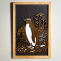 Fiordland Crested Penguin / Tawaki - 3-Layer Framed Wall Art