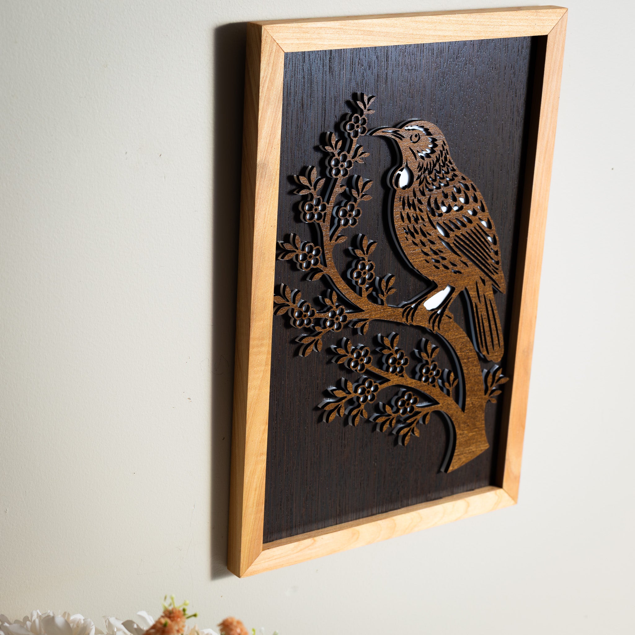 Tūī - 3-Layer Framed Wall Art