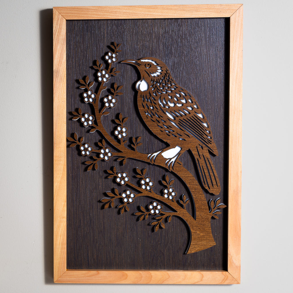 Tūī - 3-Layer Framed Wall Art