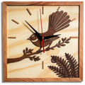 Fantail Timber Wall Clock