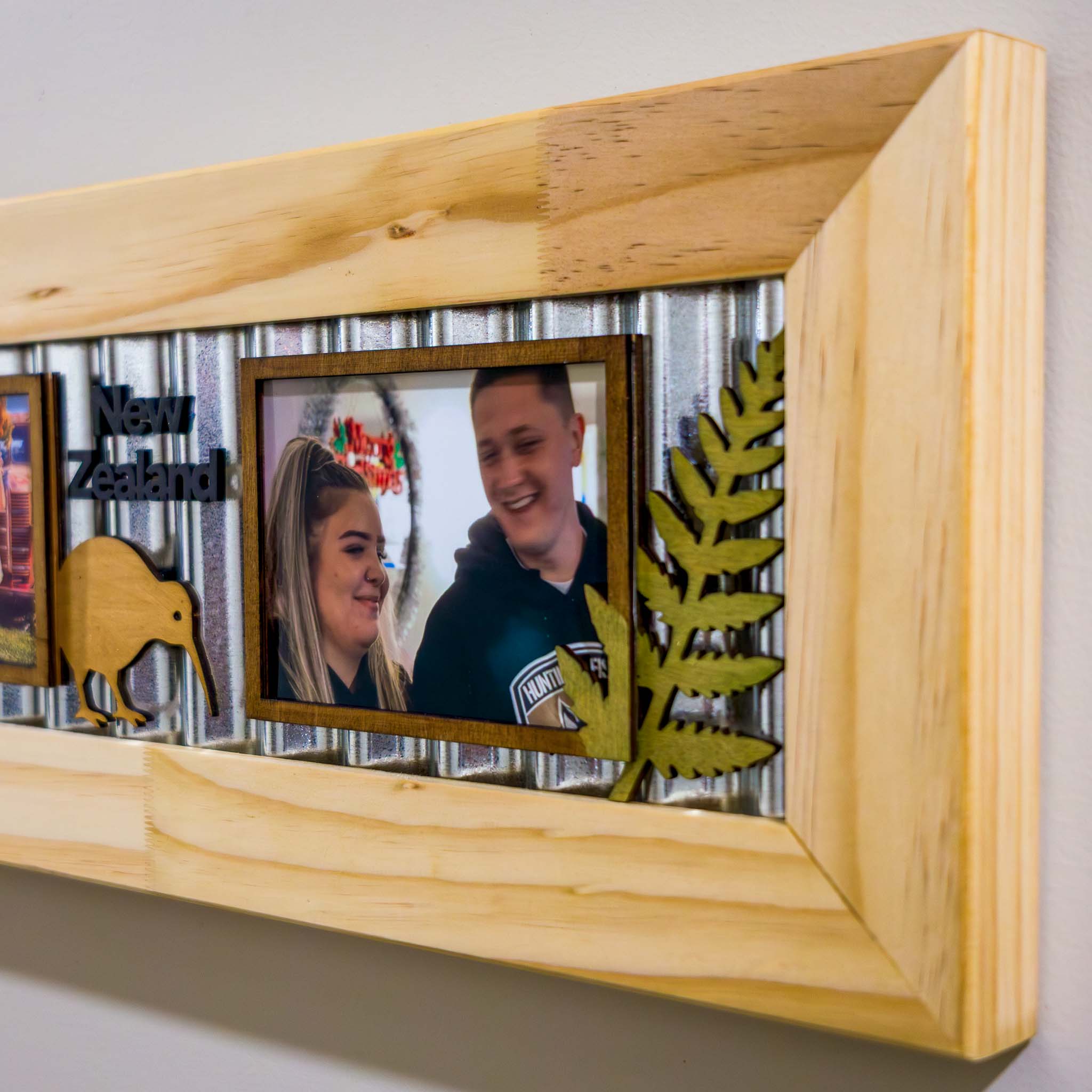 Corrugated Iron Photo Frame – Portrait Standard | Handmade NZ Timber | furnACE