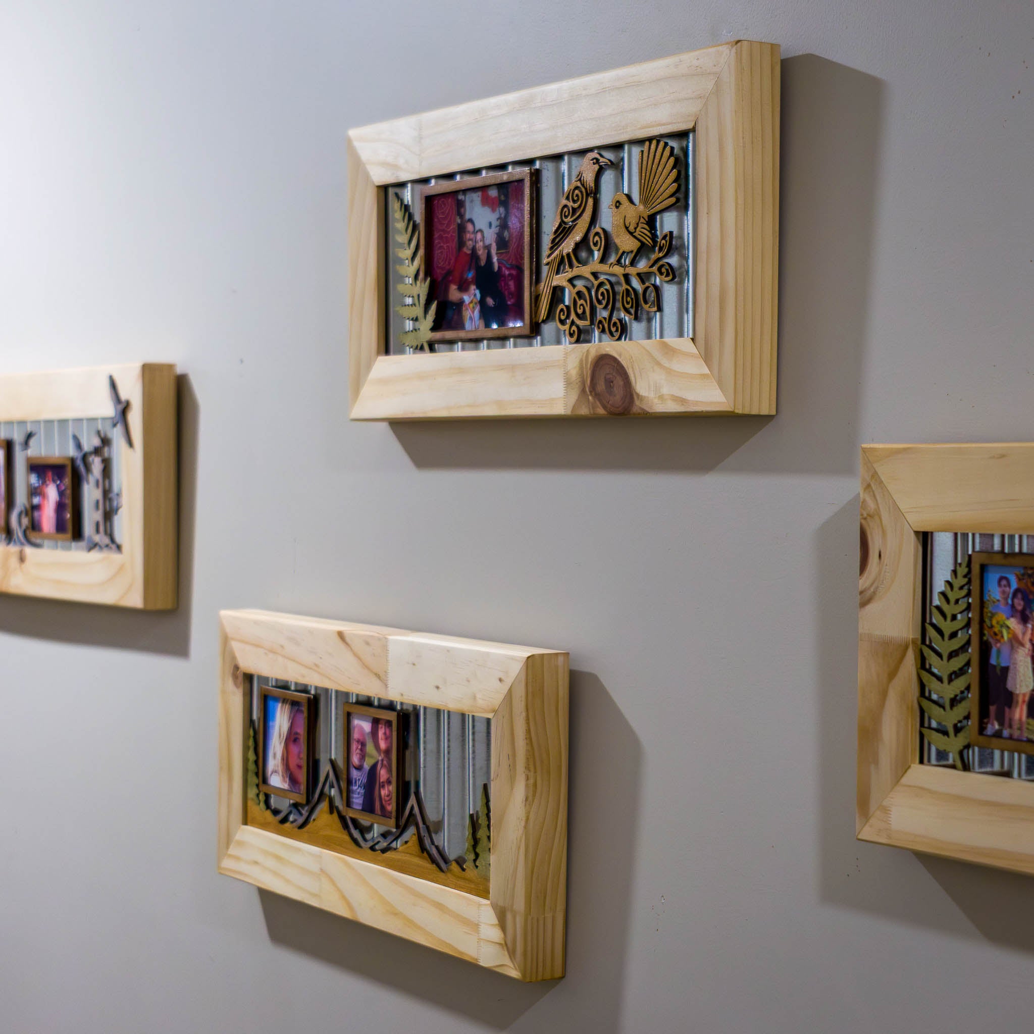 Corrugated Iron Photo Frame – Portrait Standard | Handmade NZ Timber | furnACE