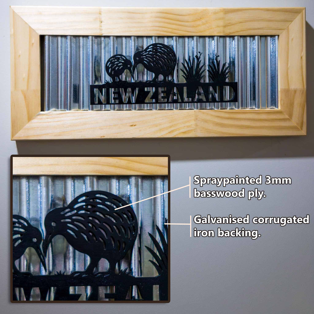 Corrugated Iron Wall Art – NZ Scenes | Handmade NZ Timber | furnACE