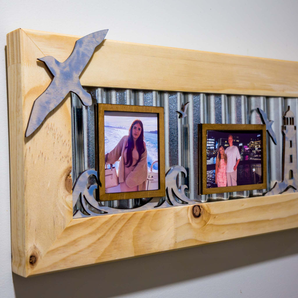 Corrugated Iron Photo Frame – Portrait Standard | Handmade NZ Timber | furnACE