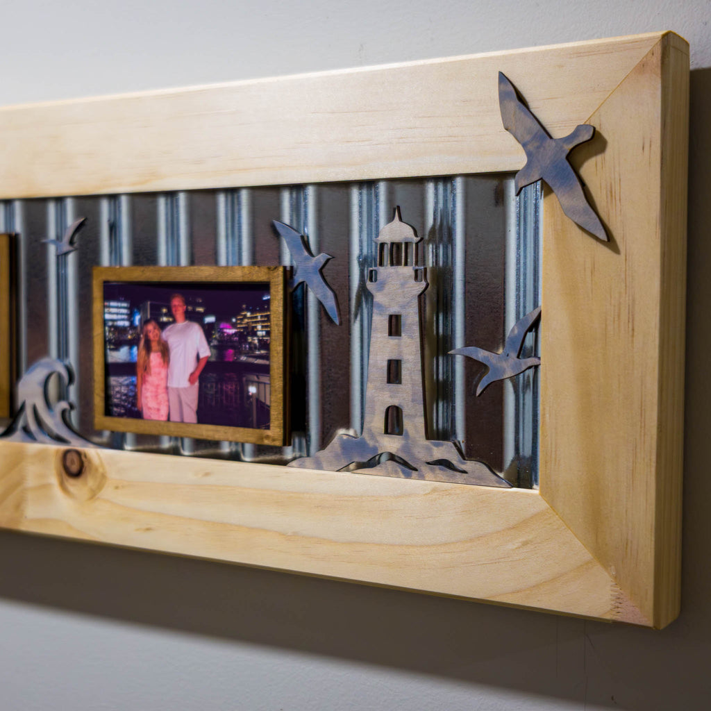 Corrugated Iron Photo Frame – Portrait Standard | Handmade NZ Timber | furnACE