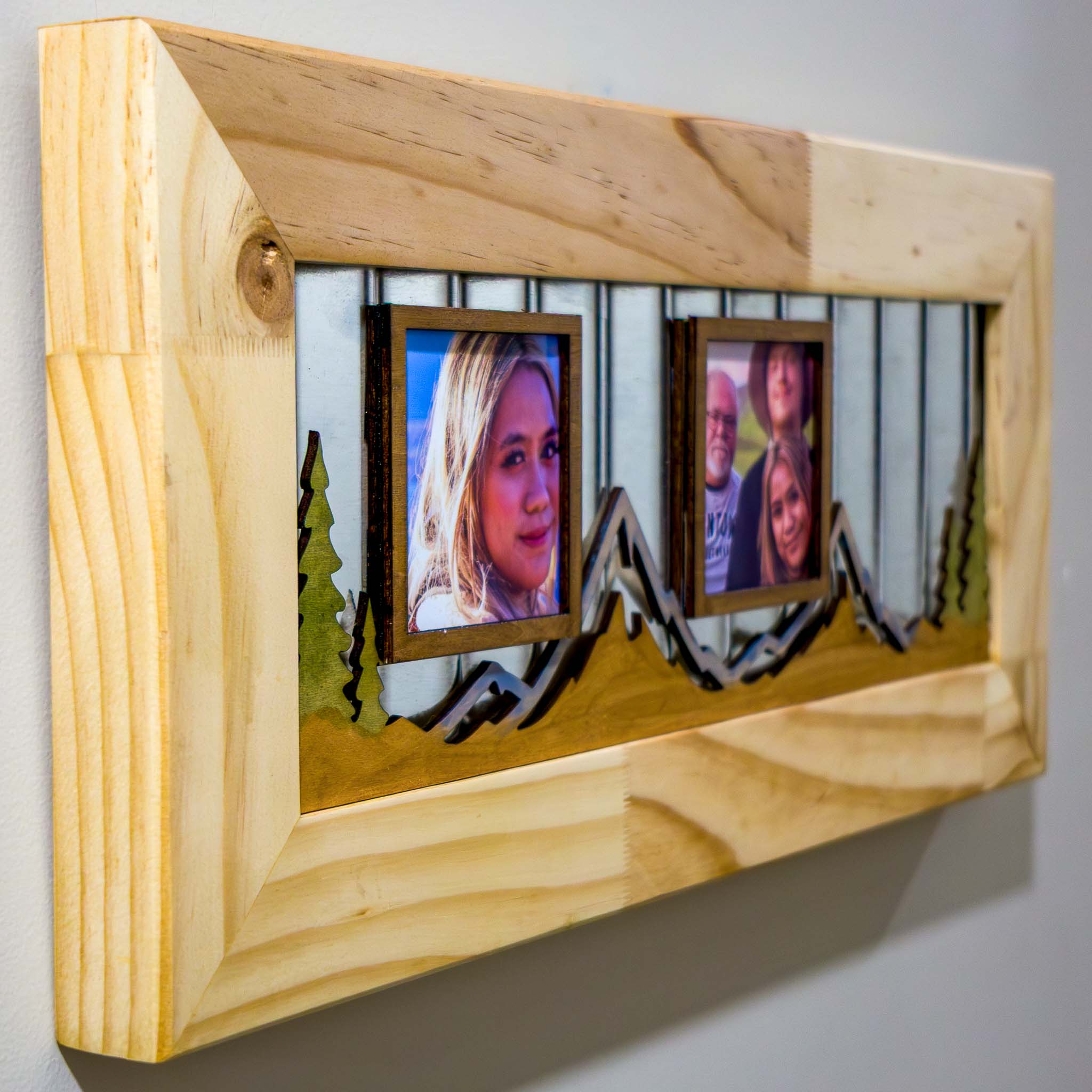 Corrugated Iron Photo Frame – Portrait Standard | Handmade NZ Timber | furnACE