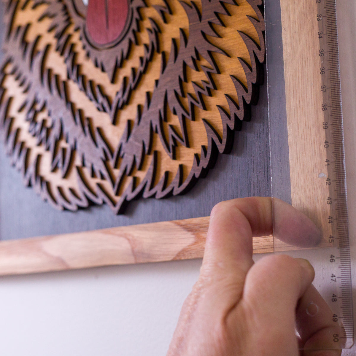 3D German Shepherd Layered Timber Wall Art – A3 Framed | NZ Made