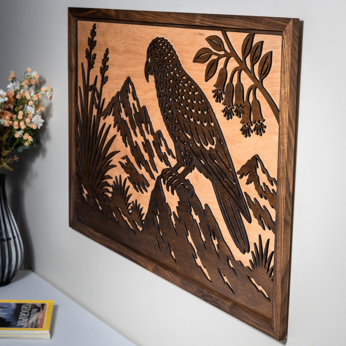 Kea Alpine Landscape | Large Wall Art (750×490mm)