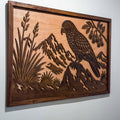 Kea Alpine Landscape – Large Wall Art (750×490mm) | Handmade NZ Timber | furnACE