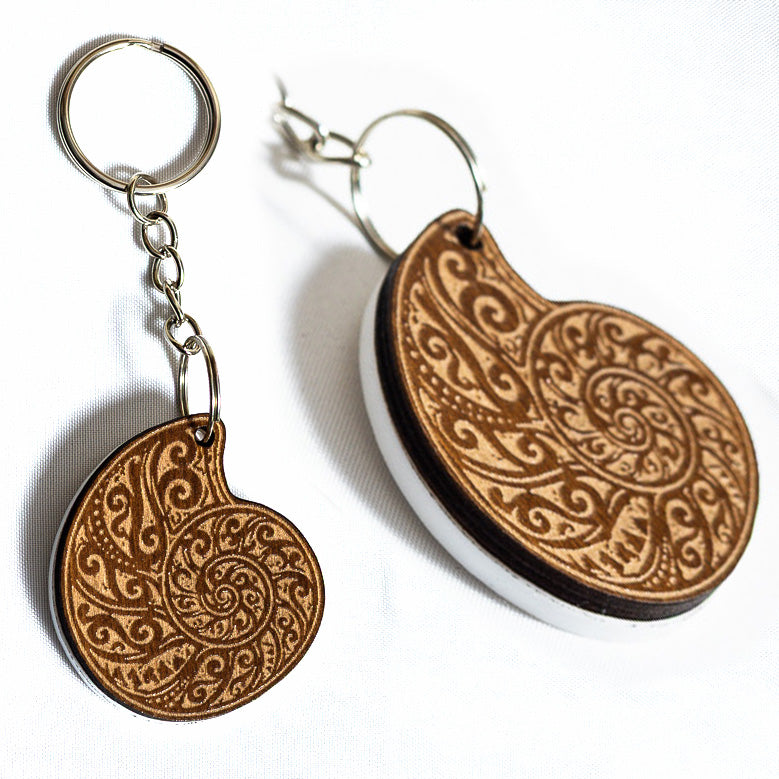 Seaside Wooden Keyrings & Bag Charms
