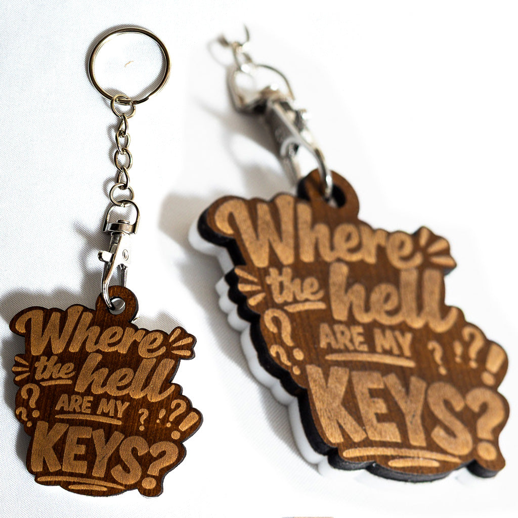 furnACE Fun - Wooden Keyrings & Bag Charms