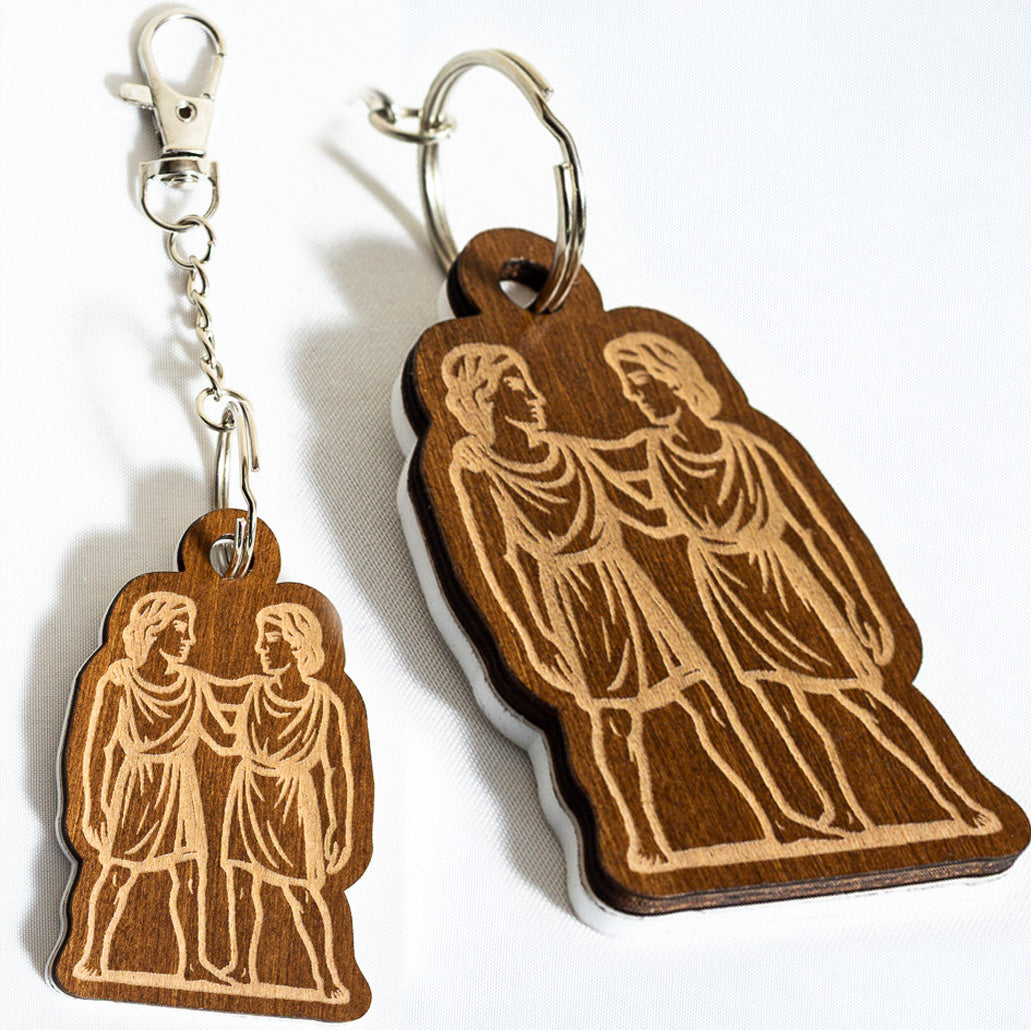 Zodiac Star Sign Wooden Keyrings & Bag Charms