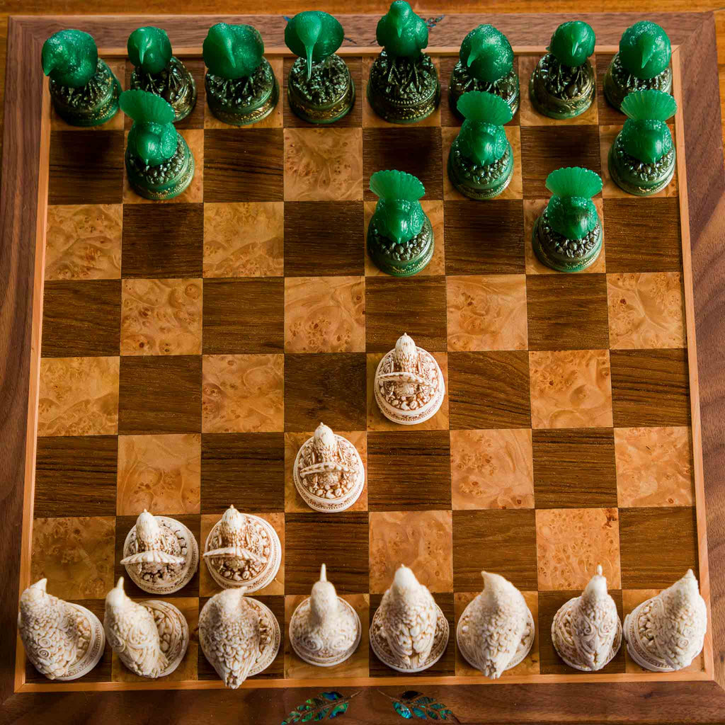 NZ Native Bird Chess Set | Collector Heirloom | Handmade in NZ | furnACE