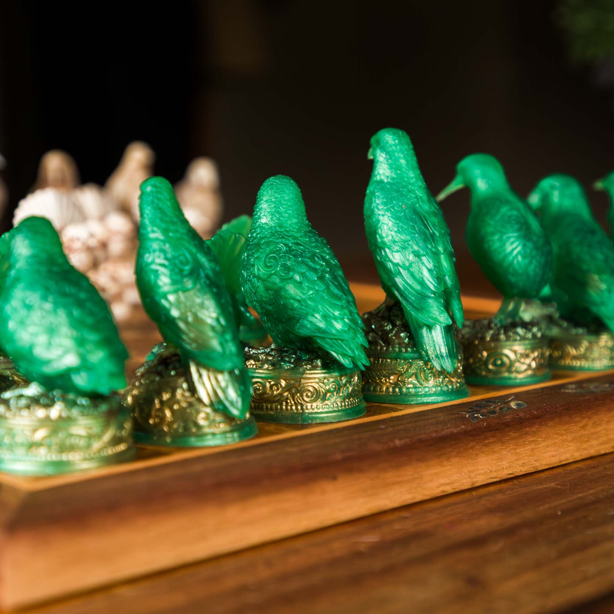 NZ Native Bird Chess Set | Collector Heirloom | Handmade in NZ | furnACE