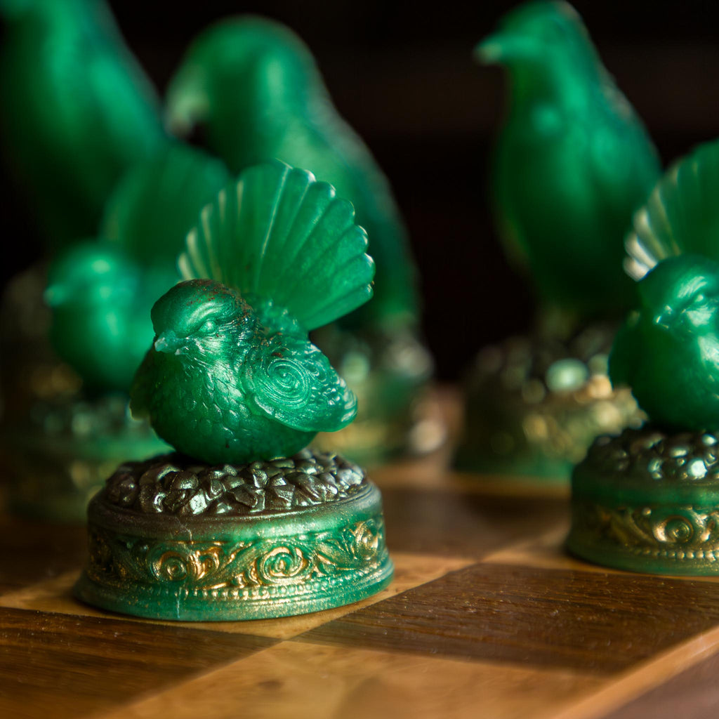 NZ Native Bird Chess Set | Collector Heirloom | Handmade in NZ | furnACE