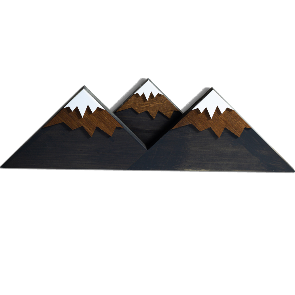 Layered Timber Mountain Range