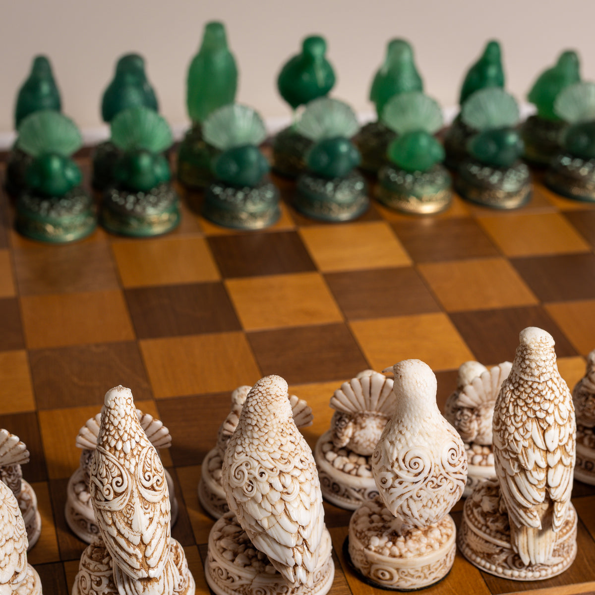 NZ Native Bird Chess Set | Handmade Collector Chess Set