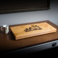 The Kiwi Sausage Sizzle | Macrocarpa Serving Board with Walnut Inlay