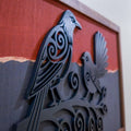 Tui & Fantail – Twilight Series (A3 Landscape 333×650mm) | Handmade NZ Timber | furnACE