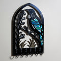 Tui in Pāua - Layered Wall Art Key Holder